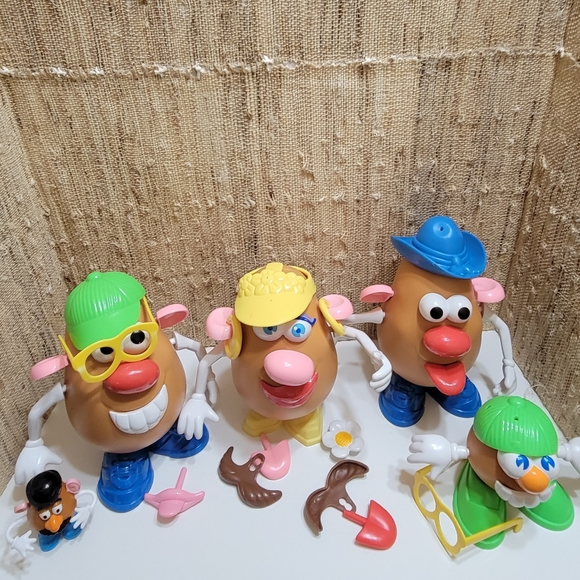 Vintage 1985 Playskool Mr Potato Head set of 5 and accessories - Picture 3 of 7
